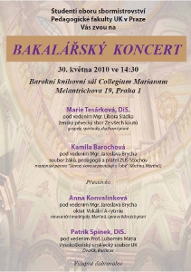 pozvánka na koncert